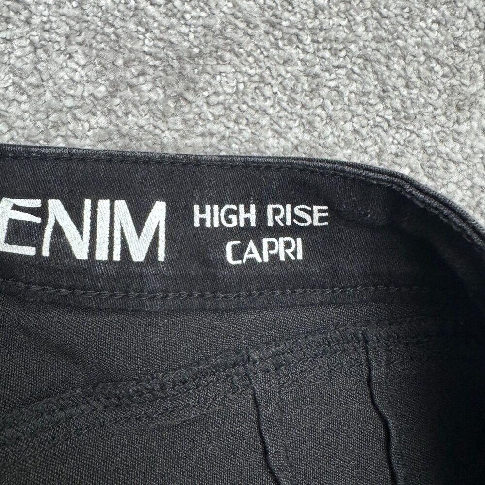 Supra Denim High Rise Capri Cropped Jeans Womens 14 Black Stretch Casual 32x20 - Picture 4 of 16